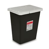 RCRA Hazardous Waste Container with Hinged Lid 18gal - 18.25"W x 12.75"D x 26"H