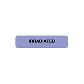 Blood Bank Labels Irradiated" - Lavender - 1.25"W x 0.3125"H