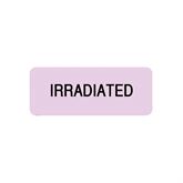 Blood Bank Labels Irradiated" - Lavender - 2.25"W x 0.875"H