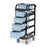 Standard Mobile Supply Cart Blue Drawers - 13.5"W x 19"D x 39"H