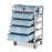 Jumbo Mobile Supply Cart Blue Drawers - 25"W x 19"D x 39"H