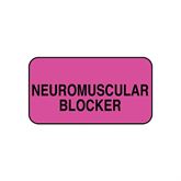 Pharmacy Communication Labels Neuromuscular" - FL Pink - 1.625"W x 0.875"H