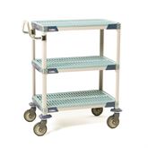 MetroMax i Antibacterial Utility Cart 3- Shelf 39.25"H 18"W x 30"D