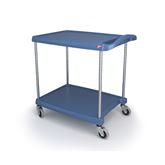 Microban Antibacterial Utility Cart 20"W x 30"D x 35.5 2-Shelf