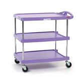 Allergen Free Utility Cart 20"W x 30"D x 35.5"H 3-Shelf