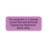 Biomedical Engineering Dept Labels Equipment Storage - Purple - 2.25"W x 0.88"H