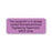 Biomedical Engineering Dept Labels Equipment Storage - Purple - 2.25"W x 0.88"H