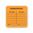 Calibration Labels Calibration Data" - FL Orange - 1.5"W x 1.5"H