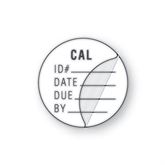 Calibration Labels CAL- ID#" - White - 0.75"W x 0.75"H