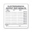 Calibration Labels Electrosurgical Output Test Results" - White - 2.5"W x 2.5"H