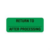 Autoclavable Tamper-Evident Central Service Labels Autoclavable "Return To" Label - Light Green