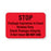 Autoclavable Tamper-Evident Central Service Labels Stop" Package Expiration Label - Red