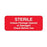 Autoclavable Tamper-Evident Central Service Labels Autoclavable Sterile Unless Package Opened Label - Red - 2.25"W x 0.88"H