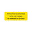 Central Service Labels Sterility Guaranteed" - Yellow - 2.25"W x 0.88"H