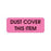 Central Service Labels Dust Cover This Item" - FL Pink - 2.25"W x 0.88"H