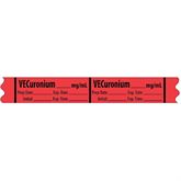 Muscle Relaxant Medication Label Tape VECURONIUM__mg/mL