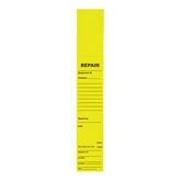 Status Identification Bands Repair" - FL Yellow - 2"W x 12"H