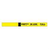 Status Identification Bands Perforated Status - FL Yellow - 12"W x 1"H