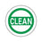 Clean Label Clean" - White - 1.5"Dia