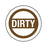 Dirty Label Dirty" - White - 1.5"Dia