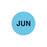 Lot Signal Labels JUN" - Light Blue - 1"Dia