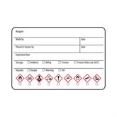 GHS Labels Reagent GHS Label - White - 3"W x 2"H