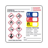 GHS Labels GHS HAZARD Label - 2.5"W x 2.5"H