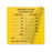 Defibrillator Performance Test Calibration Labels Defibrillator Calibration" with Clear Overlay - FL Yellow - 2.5"W x 2.5"H