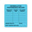 Defibrillator Performance Test Calibration Labels Defibrillator Performance Record" - Light Blue - 2.5"W x 2.5"H