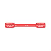 General Purpose Tamper-Evident Labels Do Not Use If Protective Seal Is Broken" - Red - 4.13"W x 0.5