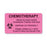 Chemotherapy Labels Wear Gloves" - FL Pink - 3"W x 1.63"H