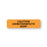 Chemotherapy Labels Caution Chemotherapeutic Agent" - FL Orange - 1.25"W x 0.31"H