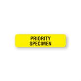 Clerical Medical Labels Priority Speciman" - FL Yellow - 1.25"W x 0.31"H