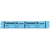 Narcotics Medication Label Tape FENTANYL 50mcg/mL