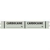 Local Anesthetic Medication Label Tape CARBOCAINE__%