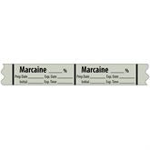 Local Anesthetic Medication Label Tape MARCAINE__%