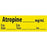 Anticholinergic Agent Labels ATROPINE__% (traditional yellow label)