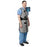 Lightweight Wrap-Around Back Relief Apron Medium - Chest: 38"-41" Waist: 31"-35" Height: 5'5"-5'8