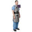 Lightweight Wrap-Around Back Relief Apron Large - Chest: 42"-45" Waist: 35"-39" Height: 5'8"-5'11