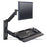 Wall Track Computer Mounting System 19" Wall Track with Keyboard and Monitor Arm