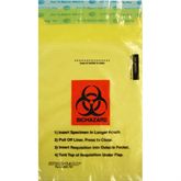 Enhanced Speci-Gard Biohazard Bags Biohazard Bag - 6"W x 10"H