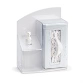 Tissue and Hand Sanitizer Dispenser Tissue/Sanitizer Dispenser - 9.625"W x 4.375"D x 11.812"H