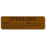 Sterilized Labels August - Brown