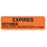 Expires Labels October - Orange