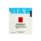 1-Pocket Biohazard Specimen Bags 6" x 6