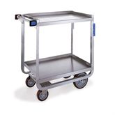 Heavy Duty Stainless Steel Cart 2 Shelves - 19" Shelf Clearance - 16.25"W x 30"L x 34.25"H