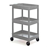 Utility Cart 3 Tubs - 24â€³W x 18â€³D x 39.25â€³H (including casters)