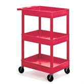 Utility Cart 3 Tubs - 24â€³W x 18â€³D x 39.25â€³H (including casters)