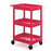 Utility Cart 3 Tubs - 24â€³W x 18â€³D x 39.25â€³H (including casters)