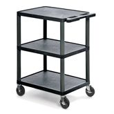 Utility Cart 3 Shelves - 24â€³W x 18â€³D x 36.5â€³H